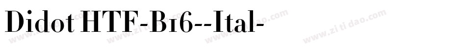 Didot HTF-B16--Ital字体转换